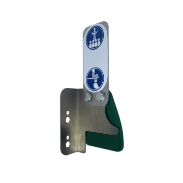 Entrance plate with back-stop