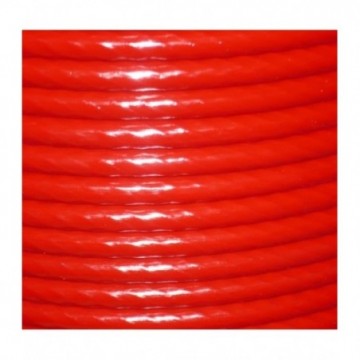 Red plastic coated wire...