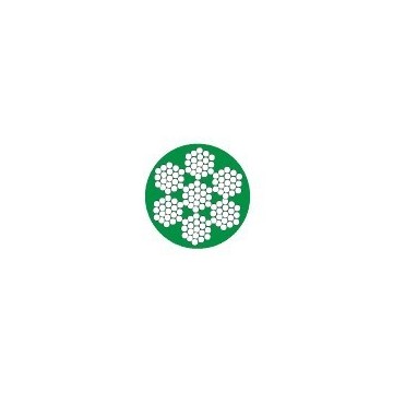 Green plastic coated wire...