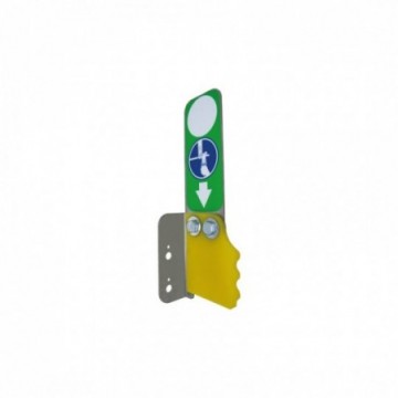 Entrance plate with back-stop