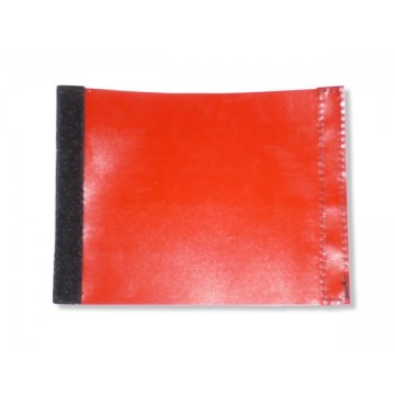 Red plastic covering for...